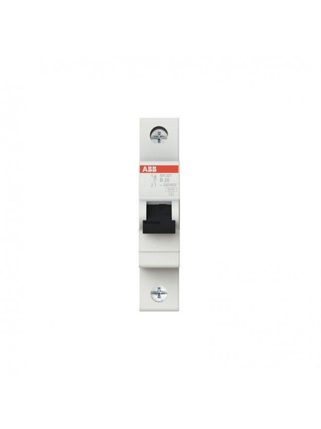 Automatinis jungiklis ABB SH201 1P B 6kA, 20 A 2