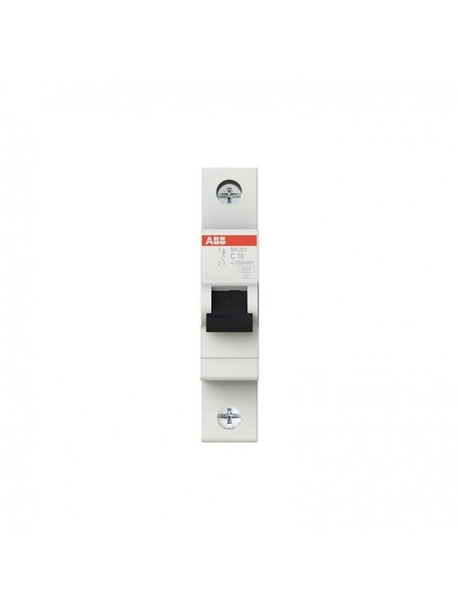 Automatinis jungiklis ABB SH201 1P C 6kA, 10 A 2