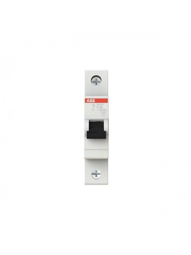 Automatinis jungiklis ABB SH201 1P C 6kA, 20 A 2