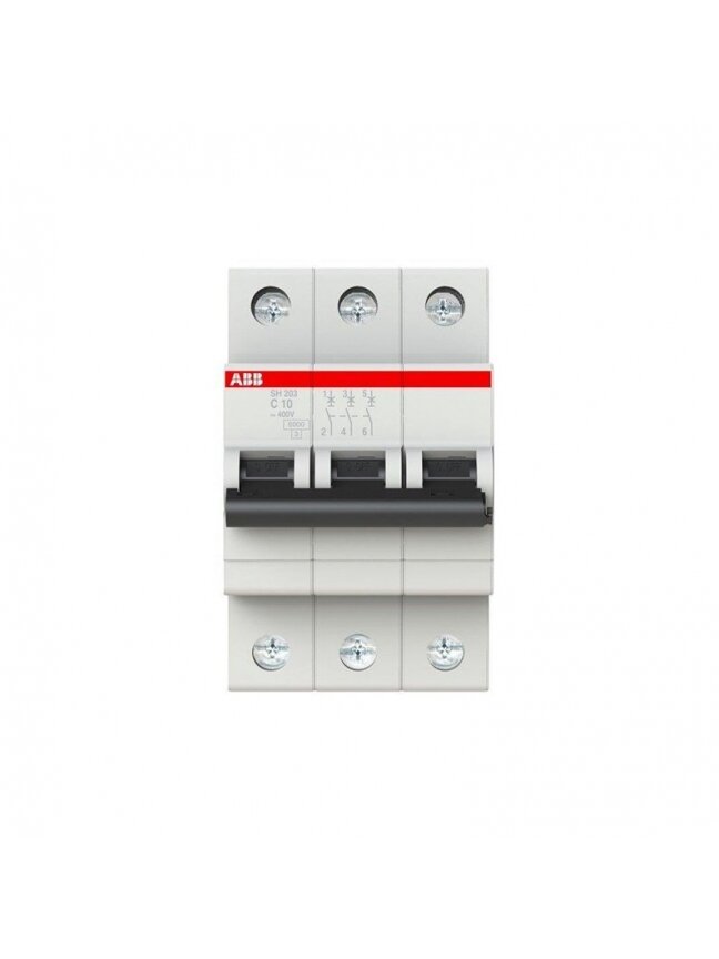 Automatinis jungiklis ABB SH203 3P C 6kA, 10 A 2 Automatinis jungiklis ABB SH203 3P C 6kA, 10 A 2