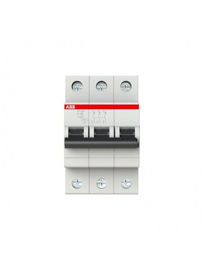 Automatinis jungiklis ABB SH203 3P C 6kA, 40 A 2 Automatinis jungiklis ABB SH203 3P C 6kA, 40 A 2