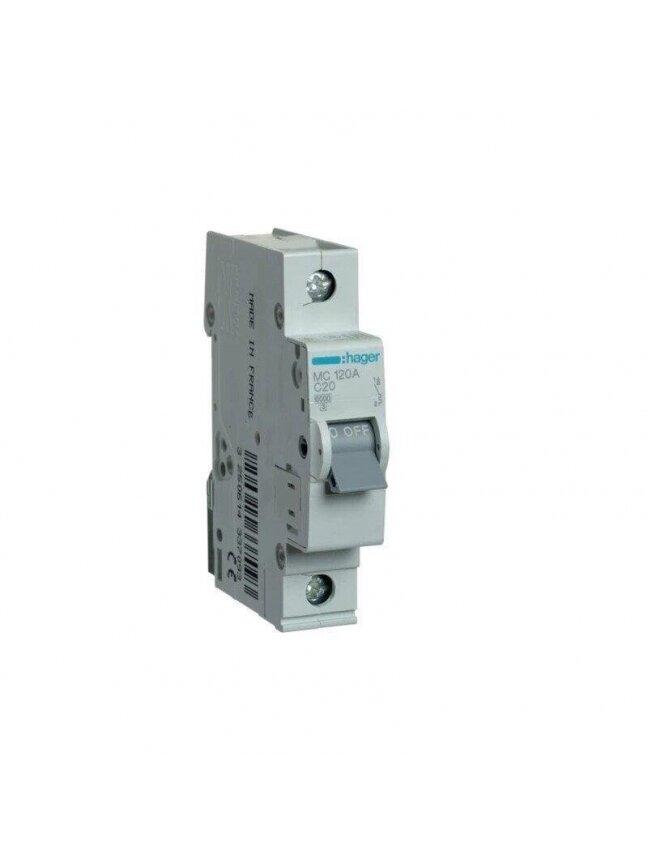 Automatinis jungiklis HAGER 1P C 6kA, 20 A Automatinis jungiklis HAGER 1P C 6kA, 20 A