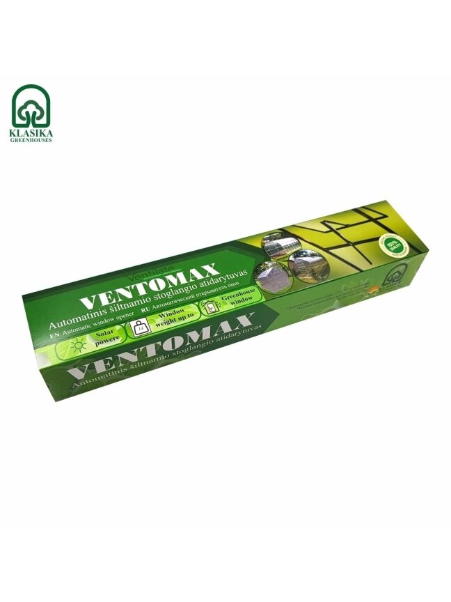 Automatinis šiltnamio stoglangio atidarytuvas VENTOMAX Automatinis šiltnamio stoglangio atidarytuvas VENTOMAX