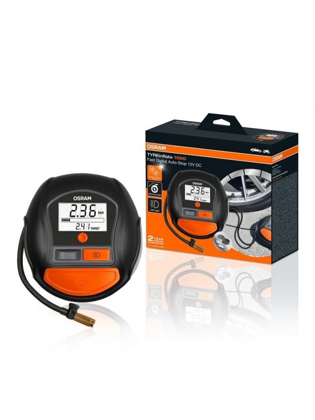 Automobilinė pompa OSRAM INFLATE 1000 1 Automobilinė pompa OSRAM INFLATE 1000 1