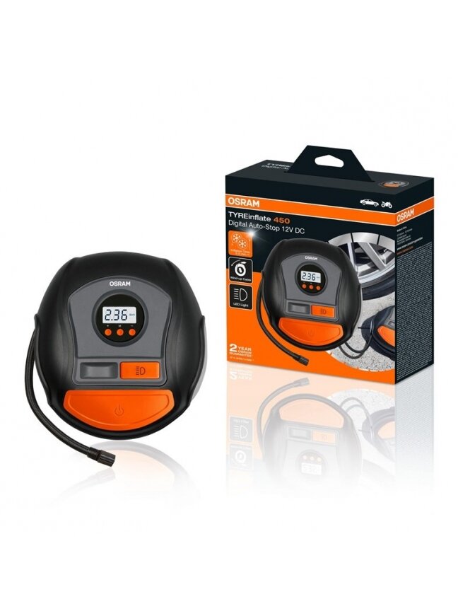 Automobilinė pompa Osram Inflate 450 1 Automobilinė pompa Osram Inflate 450 1