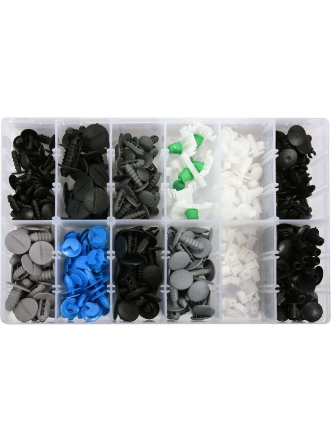 ⬡ Automobilio apdailos plastikinių laikiklių rinkinys (308vnt) Fiat (YT06654, YATO) ⬡ Automobilio apdailos plastikinių laikiklių rinkinys (308vnt) Fiat (YT06654, YATO)