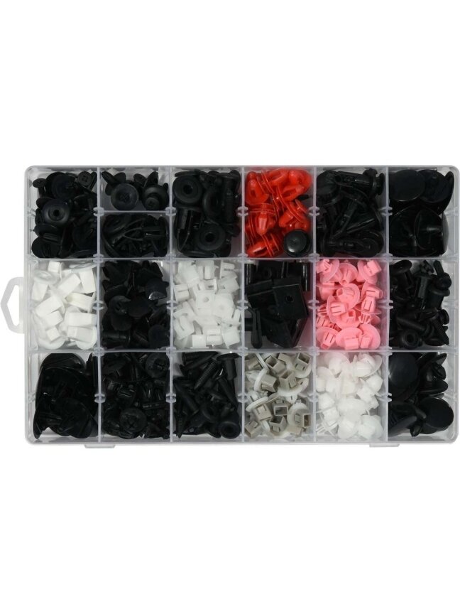 ⬡ Automobilio apdailos plastikinių laikiklių rinkinys (360vnt) Toyota, Lexus (YT06650, YATO) ⬡ Automobilio apdailos plastikinių laikiklių rinkinys (360vnt) Toyota, Lexus (YT06650, YATO)