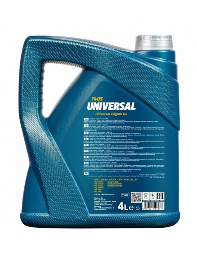 Automobilio variklio tepalas Mannol Universal, 15W-40, 5 l 1 Automobilio variklio tepalas Mannol Universal, 15W-40, 5 l 1