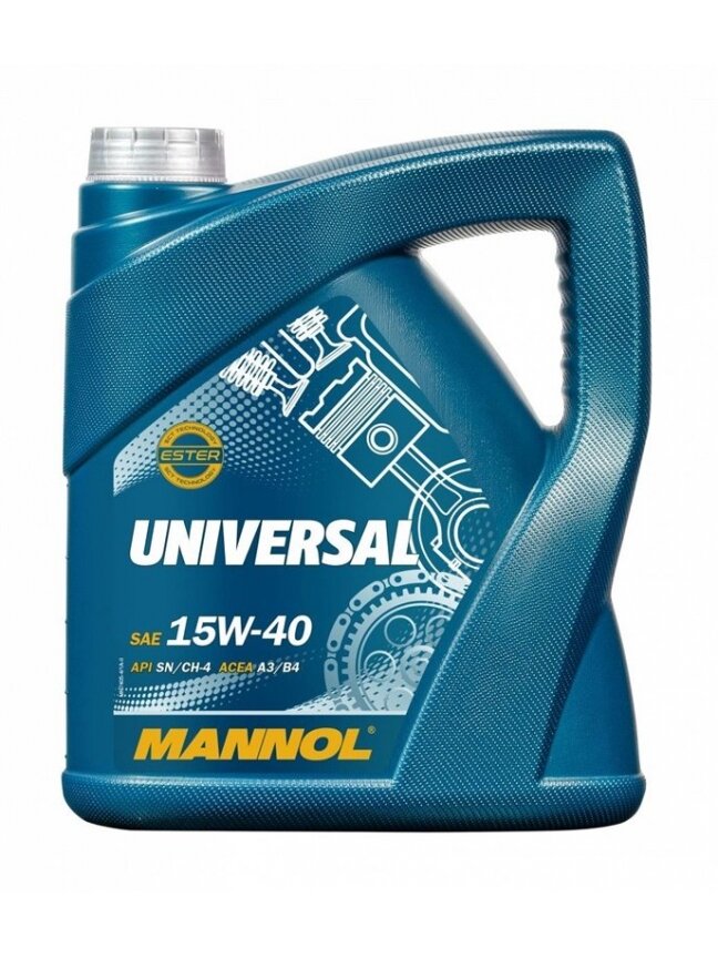 Automobilio variklio tepalas Mannol Universal, 15W-40, 5 l Automobilio variklio tepalas Mannol Universal, 15W-40, 5 l