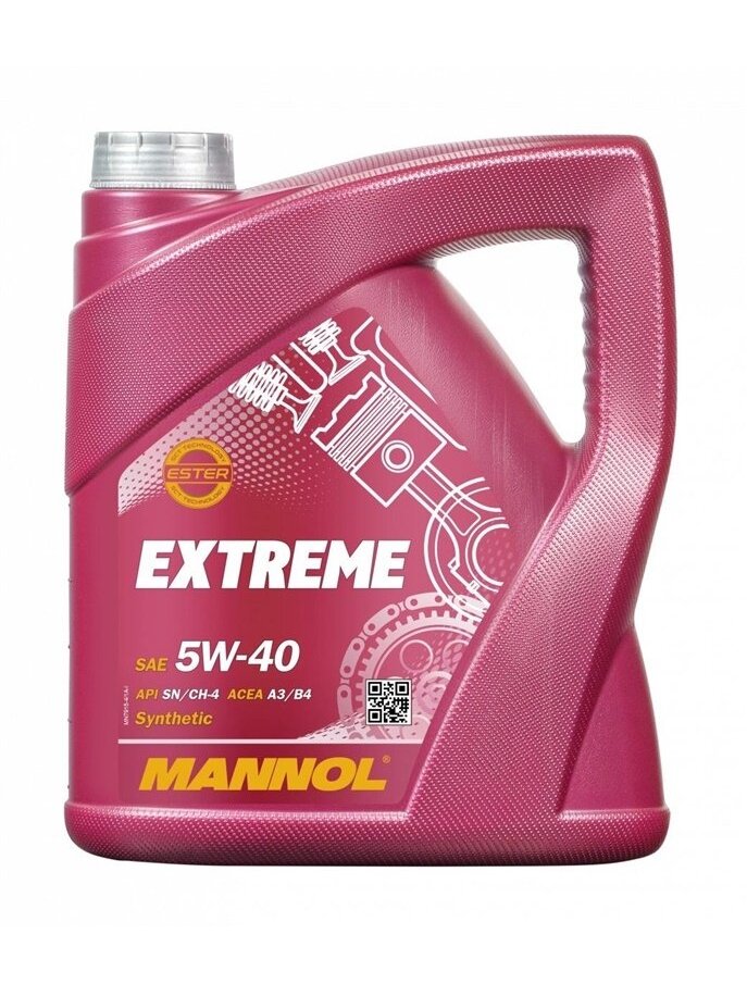 Automobilio variklio tepalas Mannol Extreme, 5W-40, 5 l Automobilio variklio tepalas Mannol Extreme, 5W-40, 5 l