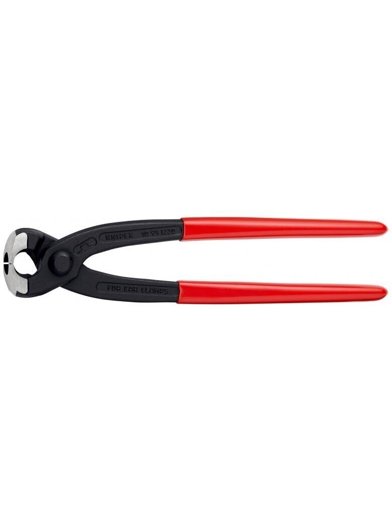 ⬡ Ausies tipo apkabų replės su šonine žiotimi 220 mm (1099I220, KNIPEX)