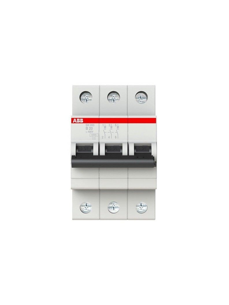 Automatinis jungiklis ABB SH203 3P B 6kA, 20 A 2