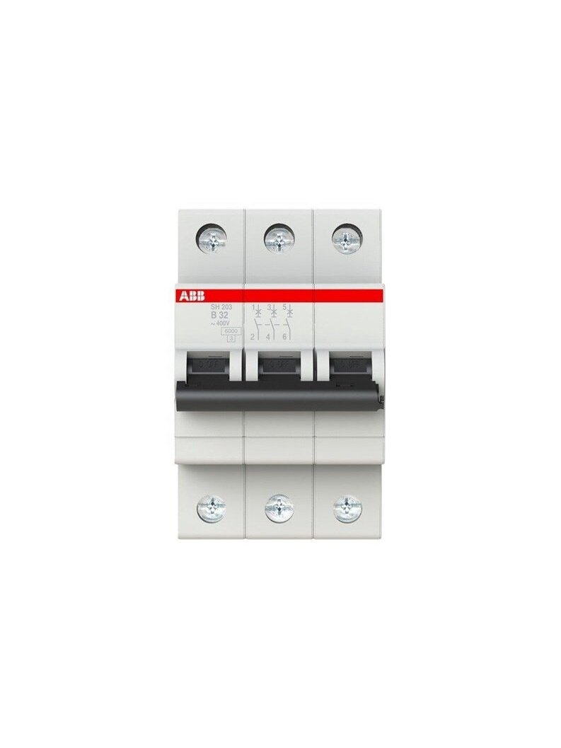 Automatinis jungiklis ABB SH203 3P B 6kA, 32 A 2 Automatinis jungiklis ABB SH203 3P B 6kA, 32 A 2