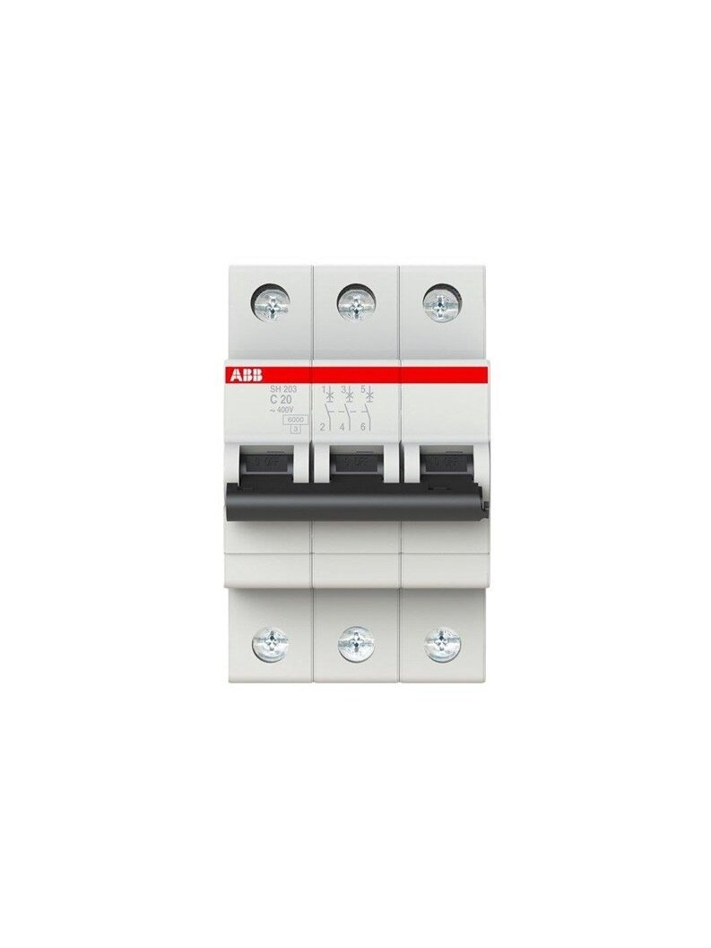 Automatinis jungiklis ABB SH203 3P C 6kA, 20 A 2 Automatinis jungiklis ABB SH203 3P C 6kA, 20 A 2