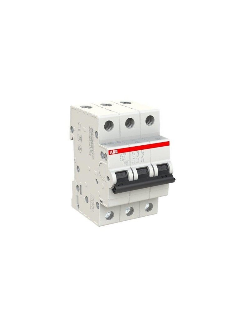 Automatinis jungiklis ABB SH203 3P C 6kA, 25 A 1 Automatinis jungiklis ABB SH203 3P C 6kA, 25 A 1