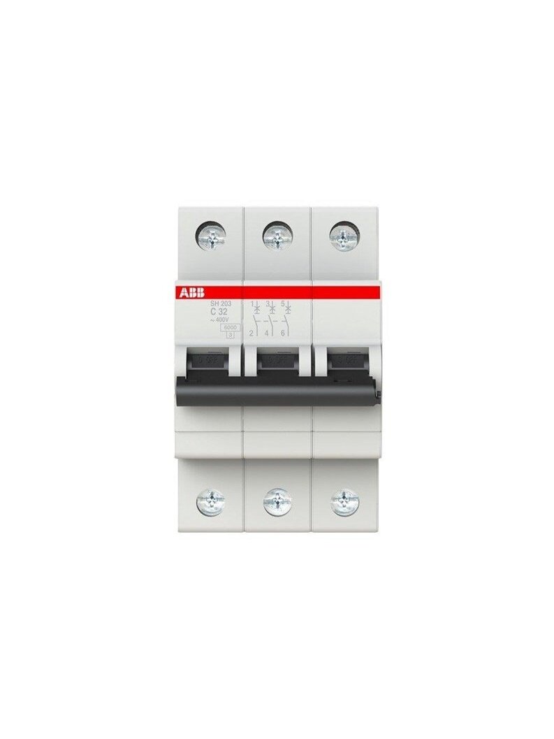Automatinis jungiklis ABB SH203 3P C 6kA, 32 A 2