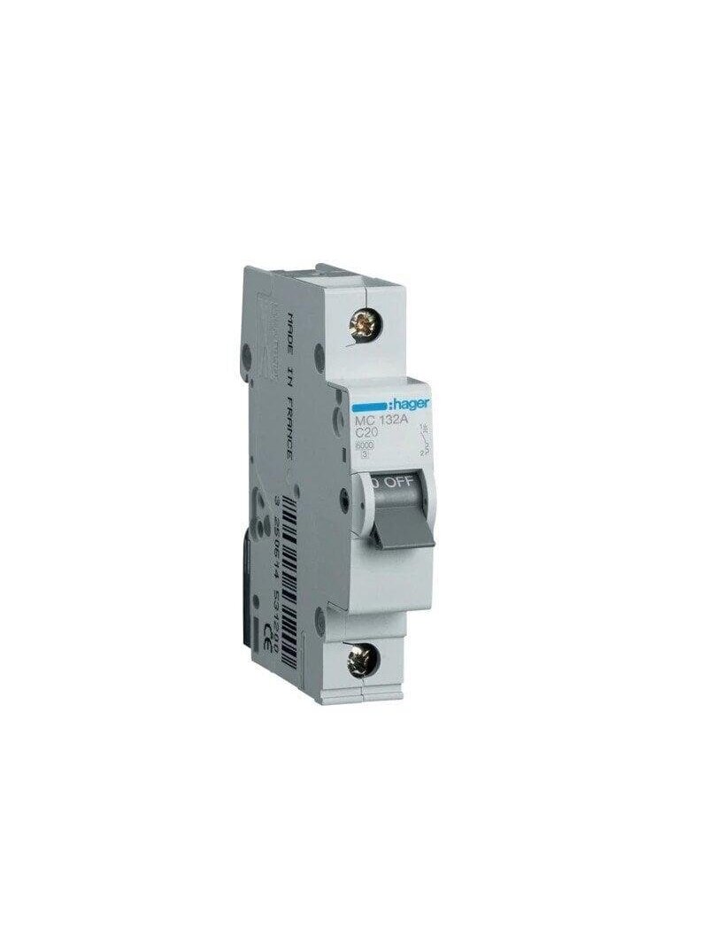 Automatinis jungiklis HAGER 1P C 6kA, 32 A Automatinis jungiklis HAGER 1P C 6kA, 32 A