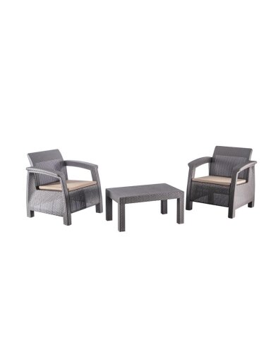 BALDŲ KOMP LAUK RUDA/MOKA KRĖS/STAL