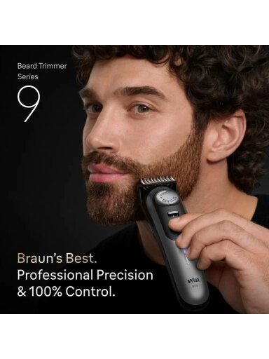 Barzdakirpė Braun Series 9 BT9560, li-ion, juoda