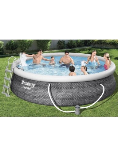 Baseinas Bestway 57372 Fast Set 457x84 cm Pool Set