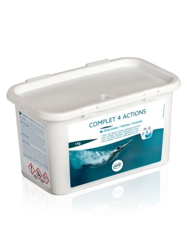 Baseinų priežiūr priemon Pool Expert COMPLET 4 ACTIONS 1kg