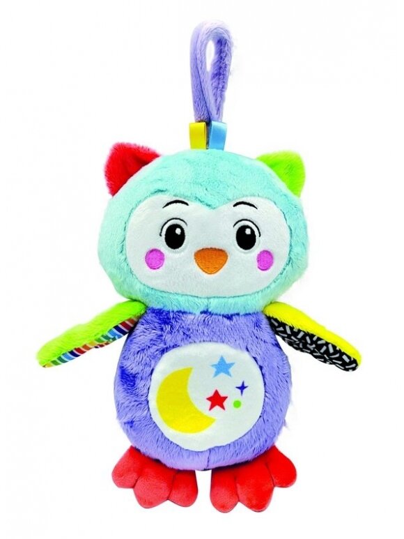 Barškutis Clementoni Goodnight Owl, įvairių spalvų