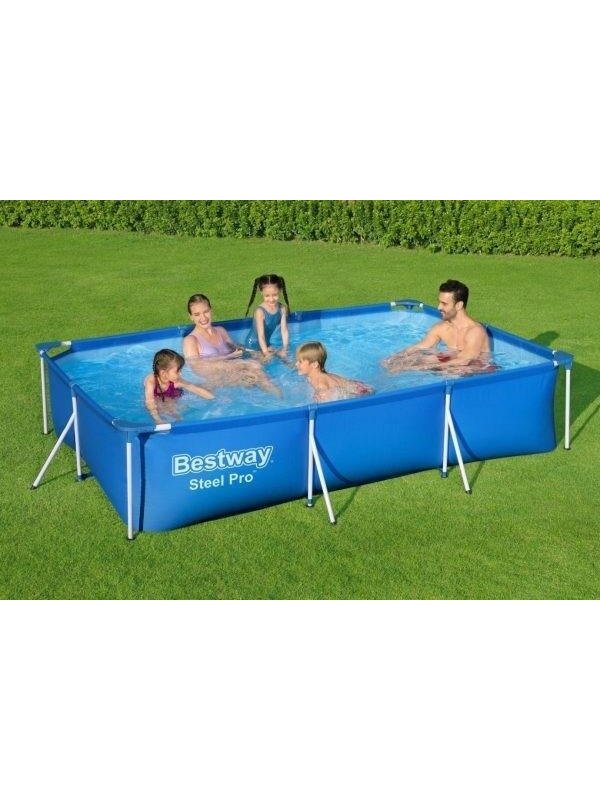 Baseinas karkasinis Bestway Steel Pro 56411, mėlynas, 3300 l 2