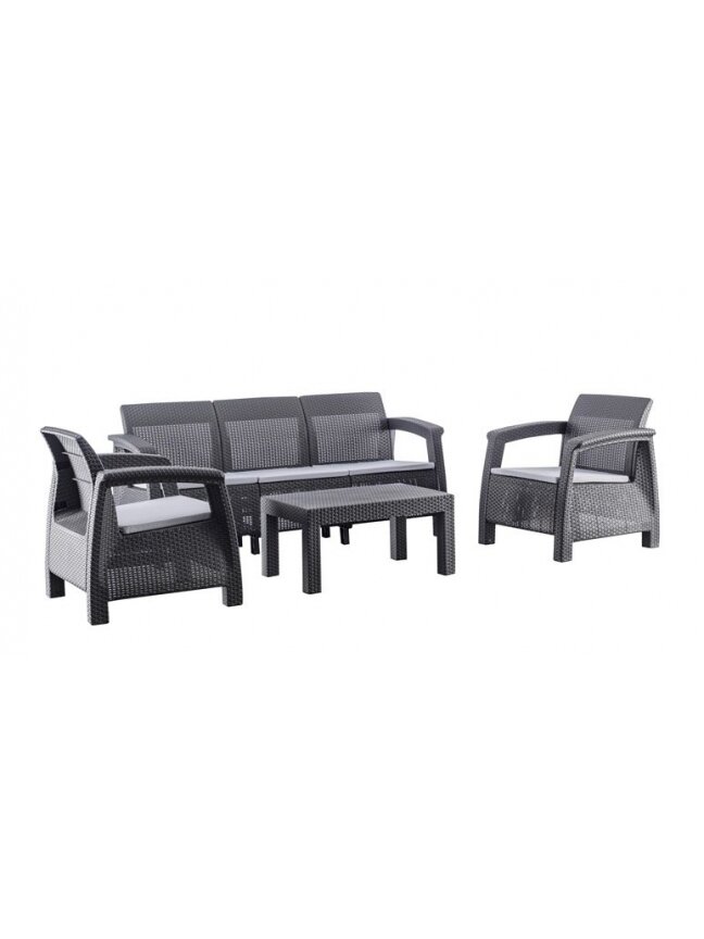BALDŲ KOMP LAUK JUO/PILK KRĖS/STAL/SOF BALDŲ KOMP LAUK JUO/PILK KRĖS/STAL/SOF