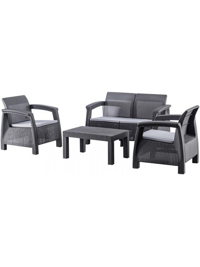 BALDŲ KOMP LAUK JUO/PILK KRĖS/STAL/SOF BALDŲ KOMP LAUK JUO/PILK KRĖS/STAL/SOF