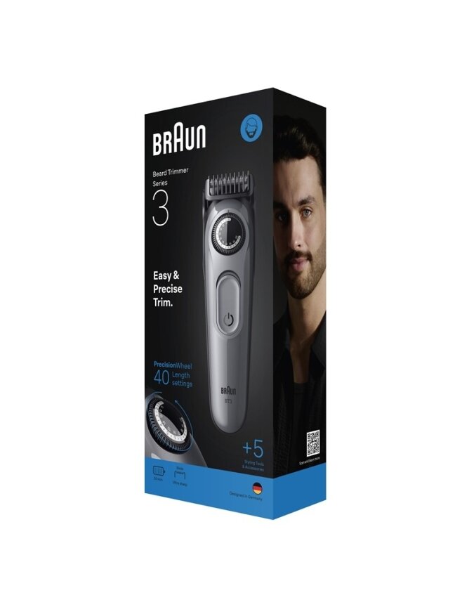 Barzdakirpė Braun BT3560, pilka 1 Barzdakirpė Braun BT3560, pilka 1