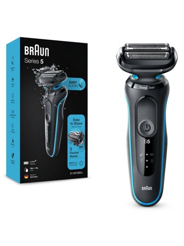 Barzdaskutė Braun Series 5 51-M1000s, li-ion Barzdaskutė Braun Series 5 51-M1000s, li-ion