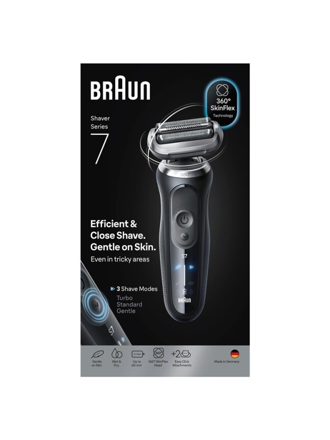Barzdaskutė Braun Series 7 72-N1620s, juoda 2 Barzdaskutė Braun Series 7 72-N1620s, juoda 2