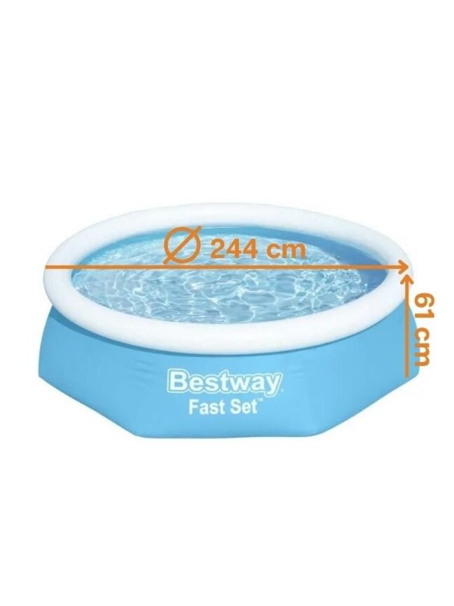 Baseinas Bestway Easy-Set Ø 2,44 m Baseinas Bestway Easy-Set Ø 2,44 m