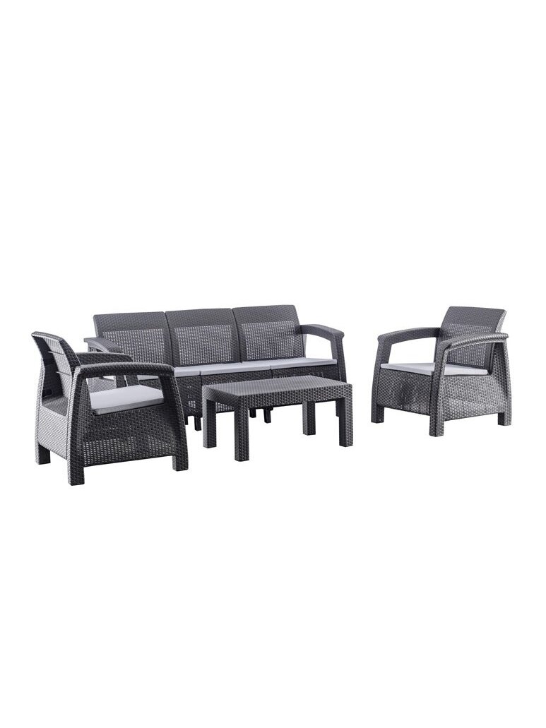 BALDŲ KOMP LAUK JUO/PILK KRĖS/STAL/SOF BALDŲ KOMP LAUK JUO/PILK KRĖS/STAL/SOF