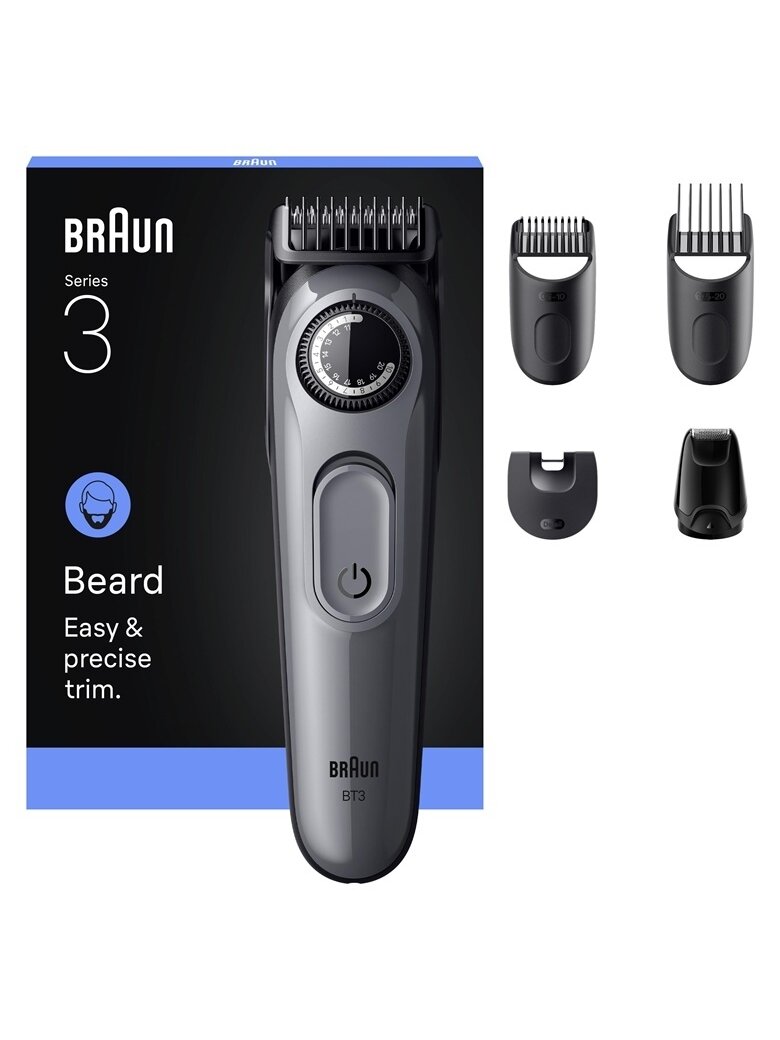 Barzdakirpė Braun BT3560, pilka