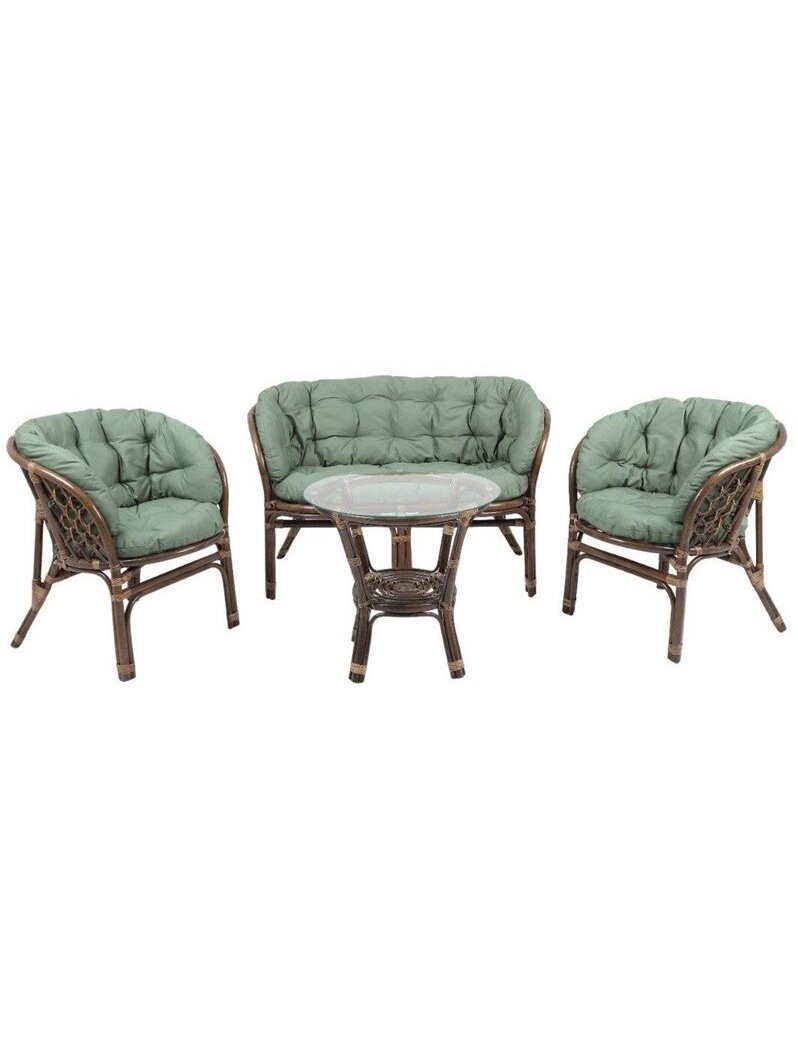 BALDŲ KOMP LAUK RUD/ŽAL KRĖS/SOFA/STAL