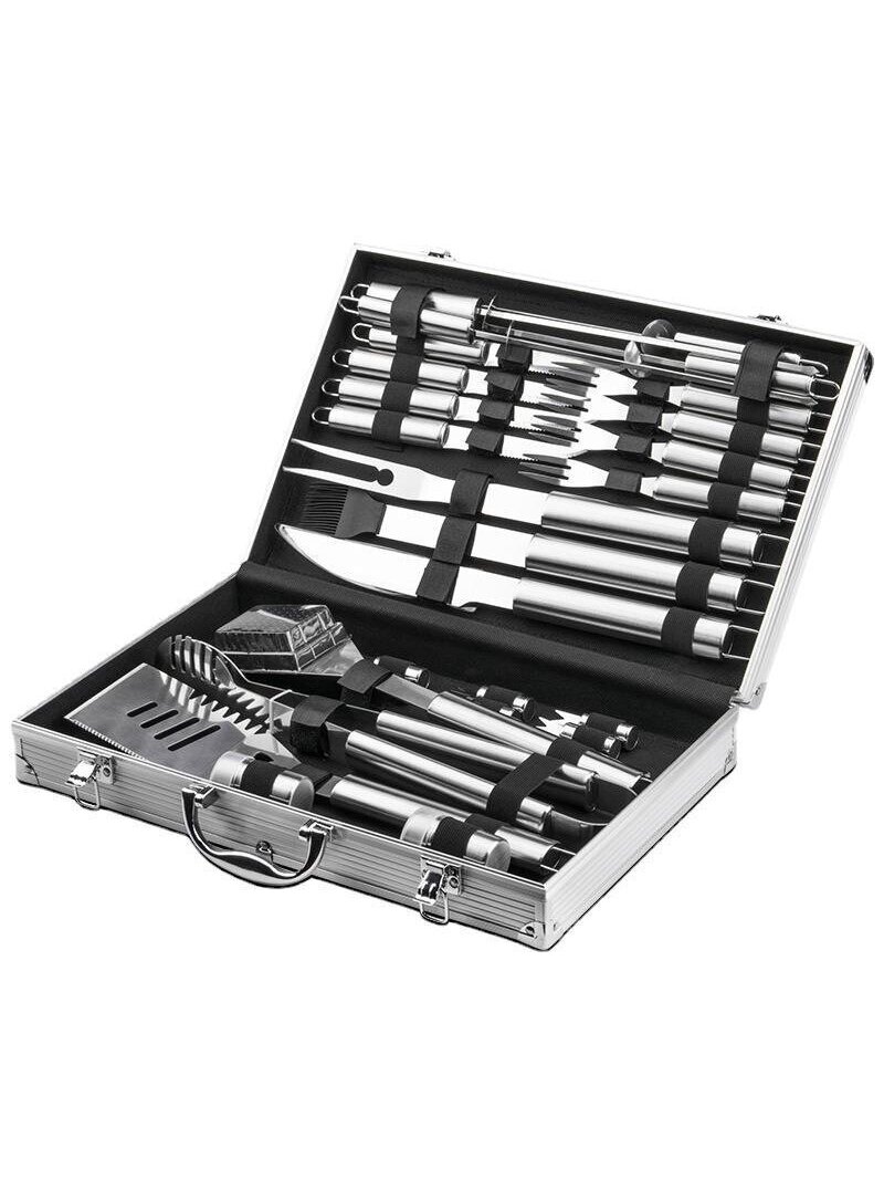 BBQ-GRILL komplektas 27vnt. įrankiu