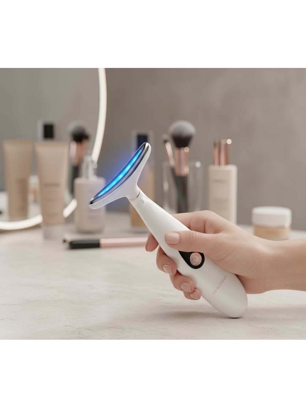 Beautifly LumaLift Pro LED šviesos terapijos veido ir kaklo masažuoklis 8