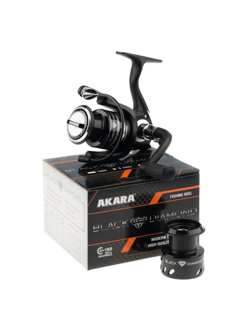 Beinercinė Ritė AKARA Black Diamond 2000 6+1BB, 5,1:1 2 Beinercinė Ritė AKARA Black Diamond 2000 6+1BB, 5,1:1 2