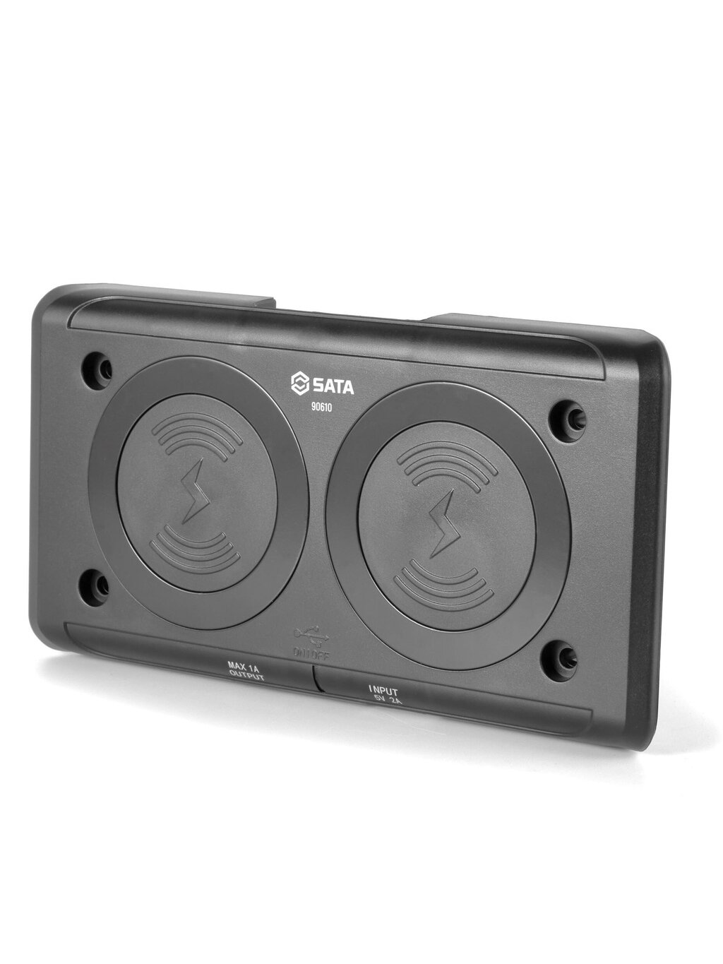 ⬡ Belaidžio įkrovimo stotelė dviguba 10W SATA (ST90610T, SATA) ⬡ Belaidžio įkrovimo stotelė dviguba 10W SATA (ST90610T, SATA)