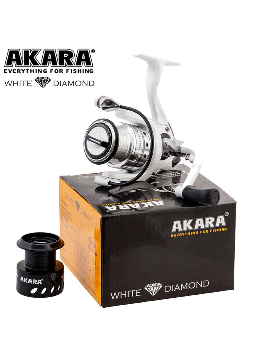 Beinertinė Ritė AKARA White Diamond AWD3000, Guoliai 4+1, Perdavimas 5,1:1, Max 6,5 kg. 1 Beinertinė Ritė AKARA White Diamond AWD3000, Guoliai 4+1, Perdavimas 5,1:1, Max 6,5 kg. 1
