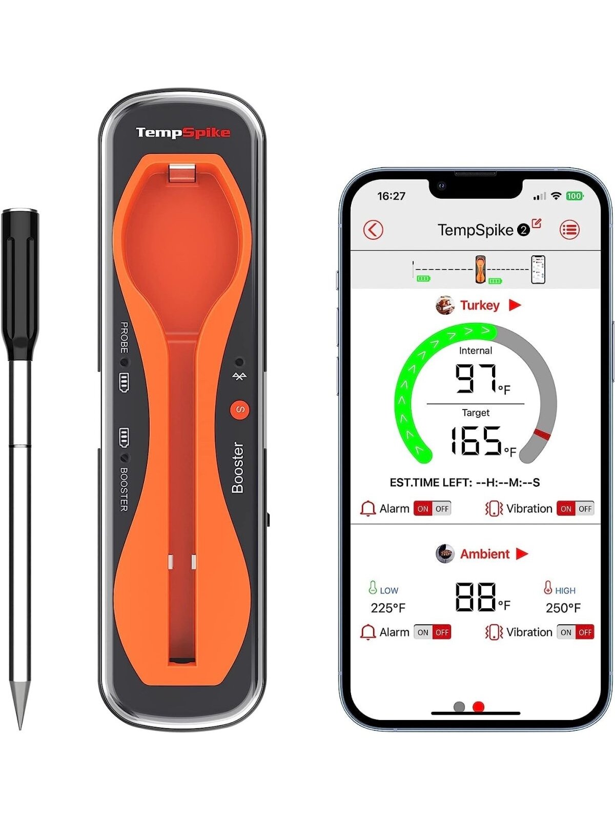 Bevielis "Bluetooth" maisto termometras ThermoPro TempSpike Bevielis "Bluetooth" maisto termometras ThermoPro TempSpike