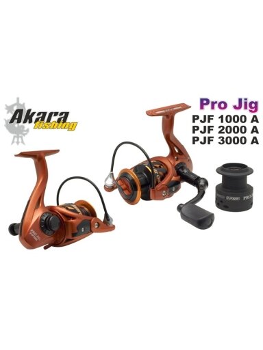 Beinercinė Ritė AKARA PRO Jig PJF3000, Guoliai 5+1BB, Perdavimas 5,1:1, Max 6,0 kg.