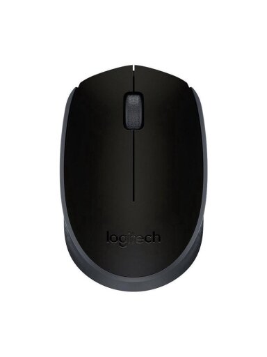 Belaidė kompiuterio pelė LOGITECH M171, juoda Belaidė kompiuterio pelė LOGITECH M171, juoda