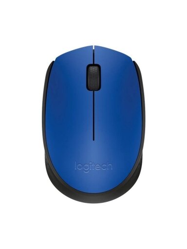 Belaidė kompiuterio pelė LOGITECH M171, mėlyna Belaidė kompiuterio pelė LOGITECH M171, mėlyna