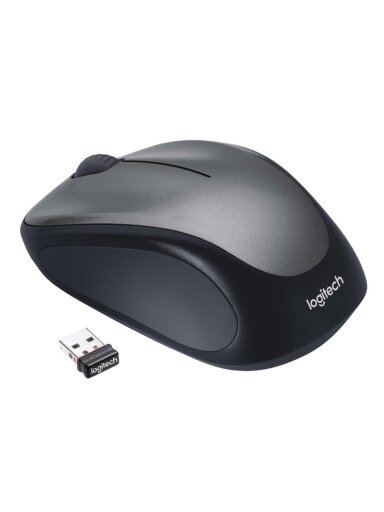 Belaidė kompiuterio pelė LOGITECH M235, juoda, pilka Belaidė kompiuterio pelė LOGITECH M235, juoda, pilka