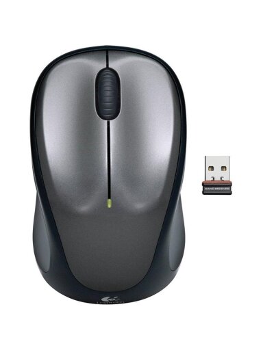 Belaidė kompiuterio pelė LOGITECH M235, juoda, pilka Belaidė kompiuterio pelė LOGITECH M235, juoda, pilka