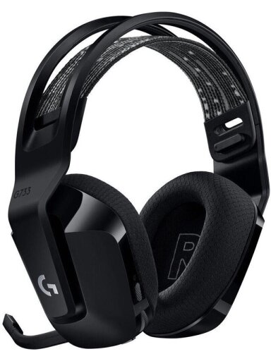 Belaidės ausinės Logitech G733, juoda