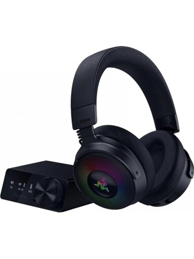 Belaidės ausinės Razer Kraken V4 Pro, juodos