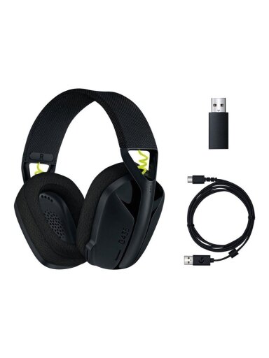 Belaidės žaidimų ausinės LOGITECH G435 juodos